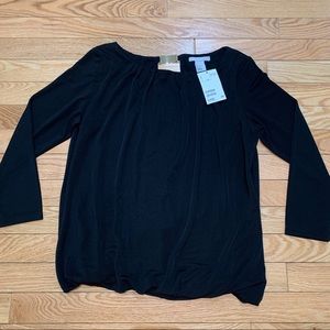 NWT Black H&M Top with Gold Detail